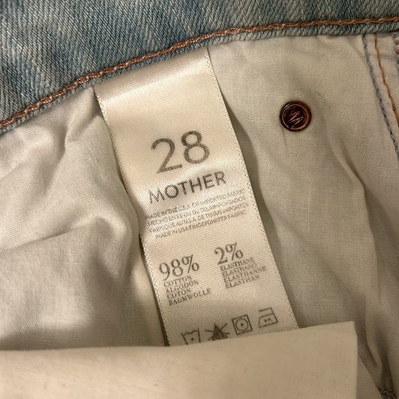 MOTHER DENIM THE STRAIGHT A MAXI SKIRT in HUMMINGBIRD sz 28 - Picture 8 of 13